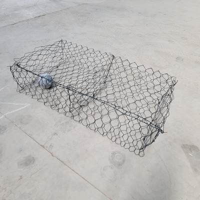 Cestas de gabión de malla hexagonal para la defensa de ríos Contenedor de malla de alambre fácil de instalar