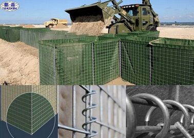 Tamaño modificado para requisitos particulares caja defensiva galvanizado de Gbaion de la malla de las barreras del bastión
