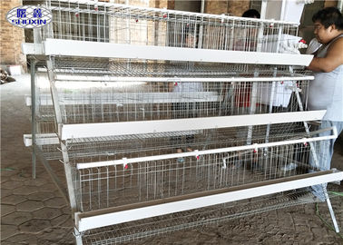 Tres gradas acodan la jaula/5 células del pollo que las aves de corral Egg jaulas de la capa 120 pájaros