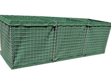 Sistema de barrera de la caja HESCO de Gabion de la malla de alambre del acero con poco carbono para las paredes de la seguridad y de la defensa