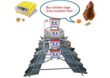 Material galvanizado sumergido caliente del alambre de acero de la jaula de la capa del huevo de la batería del pollo de la granja avícola
