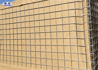 Barreras militares galvanizadas HDP de Hesco de la pared de la arena de la milipulgada 7 con el geotextil ULTRAVIOLETA de la protección de 300 G/M