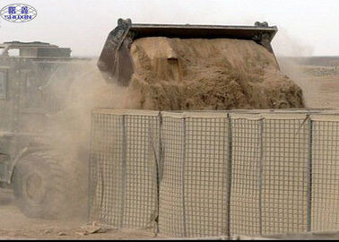 Bastión rellenado con arena estándar de las barreras para la protección de la erosión y del fregado