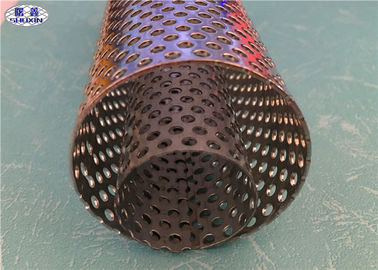 Tubo espiral de la malla de alambre del acero inoxidable de Prerforated para el elemento filtrante de agua