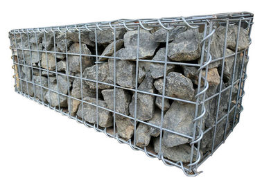 malla soldada con autógena Gabions Galfan de la jaula resistente de 3m m para el muro de contención de la roca