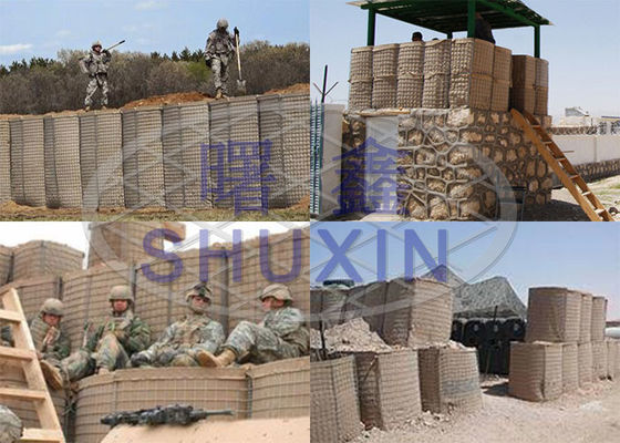 Barreras rellenadas con arena altas galvanizadas calientes militares estándar de los 5m