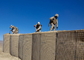 La pared militar del ejército cubre con cinc - el tipo revestido de aluminio barreras defensivas del bastión de la barrera de Hesco para la inundación