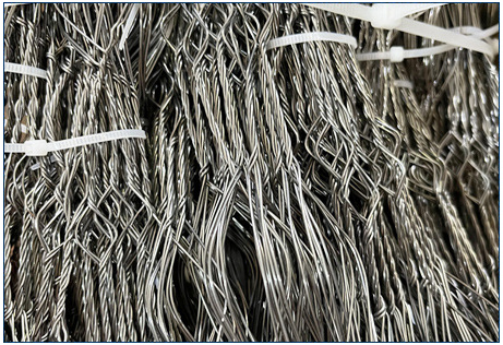 Malla de defensa para tanques MZP de baja visibilidad con alambre de 0,5-0,9 mm 3