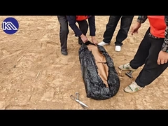 Proceso de instalación de la malla de barrera del tanque