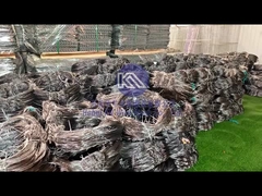 visualización del proceso de embalaje de malla de barrera del tanque