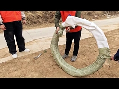 Demonstración del efecto de despliegue del producto del alambre de púas de afeitar