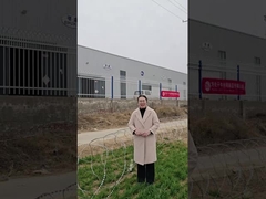 Display de productos con apertura de alambre de púas