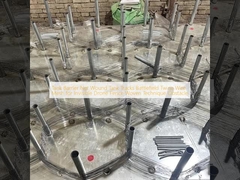 Barrera de tanques Red de heridas de tanques Caminos de batalla malla de alambre de trenzas para drones invisibles cerca técnica tejida obstáculo