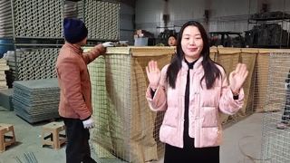 Barreras soldadas galvanizadas Barreras de bastión Muro de inundación de arena