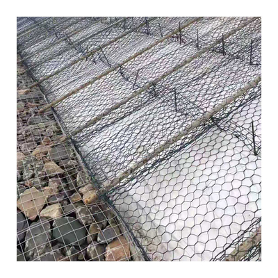 jaula hexagonal de la piedra del muro de contención de la cesta de los 2mx1mx1m Gabion