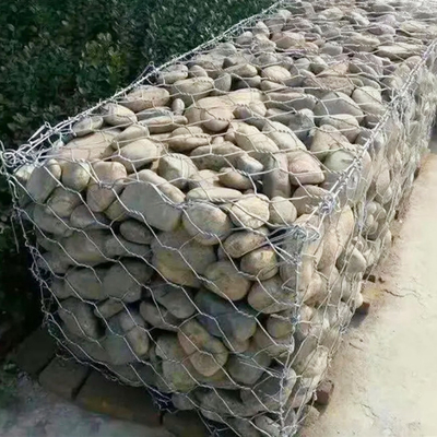 CALIENTE SUMERGIDO GALVANIZÓ LA PROTECCIÓN HEXAGONAL GABION DE LA ORILLA DEL RÍO DEL MURO DE CONTENCIÓN DE LA CAJA GABION DE GABION