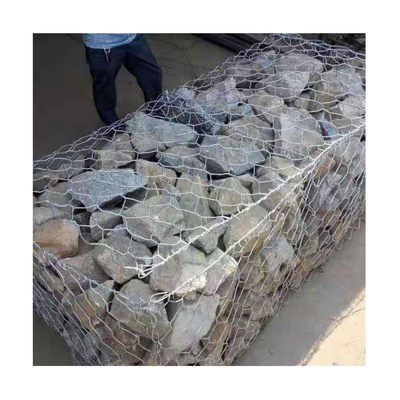 Las cestas estándar de Gabion del control de la erosión de la protección del río galvanizaron los 2x1x1m