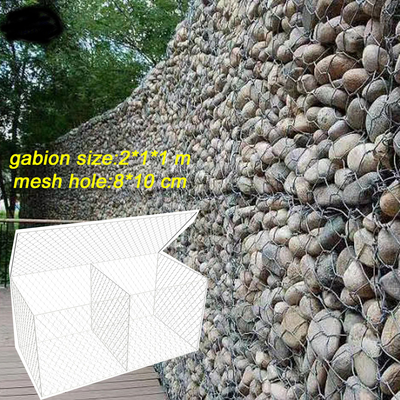 Cuadro de galvanizado de gabión con recubrimiento de zinc alto, de alambre de dia de 2,2 mm anticorrosivo