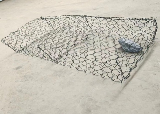 2m recubrimiento de zinc Gi Gabion Box 7x9cm agujero de malla