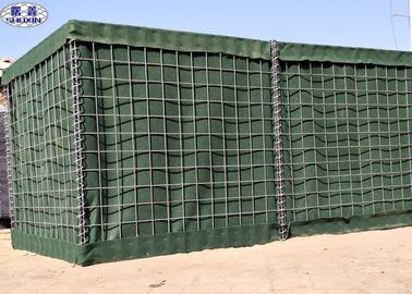 Barreras militares galvanizadas de Gabion de la malla/barreras militares de la pared de la arena