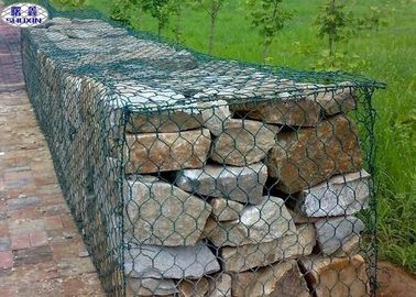 Jaulas de la pared de Gabion/muro de contención hexagonales de encargo de la roca de la malla de alambre