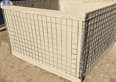 Barreras militares de Hesco de la seguridad plegable del metal para la restauración a largo plazo del humedal