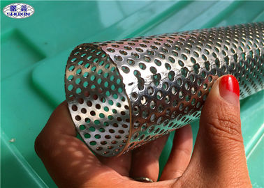 Tubo perforado espiral soldado con autógena, elemento filtrante de aceite de la malla de alambre del acero inoxidable