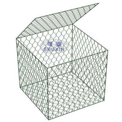 La piedra flexible de la caja de Gabion del alambre de la estructura 4m m llenó la talla 2*1*1 M de la jaula