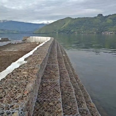 Certificación galvanizada cestas de encargo de la ISO de Gabion del estándar de Astm A975