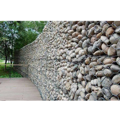 El PVC cubrió las cestas de Gabion del muro de contención encajona diversas especificaciones anticorrosivas