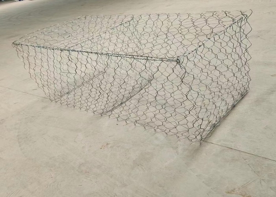 2m recubrimiento de zinc Gi Gabion Box 7x9cm agujero de malla