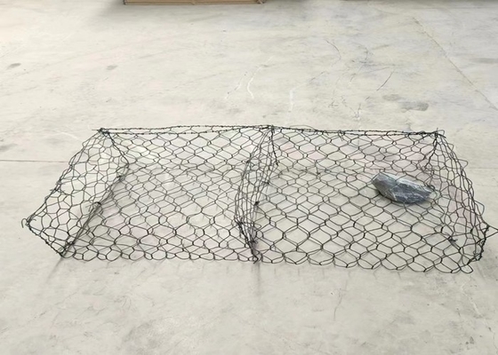 2m recubrimiento de zinc Gi Gabion Box 7x9cm agujero de malla