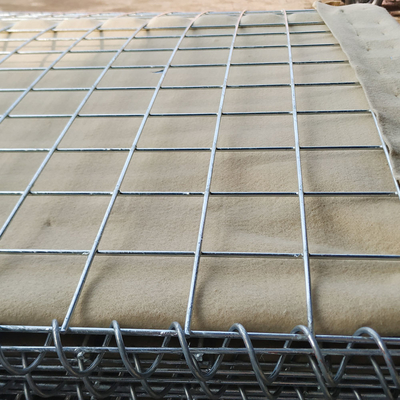 Militar 4-6mm Tamaño personalizado Barrera defensiva galvanizada Galfan Tejido de geotextil para contra inundaciones