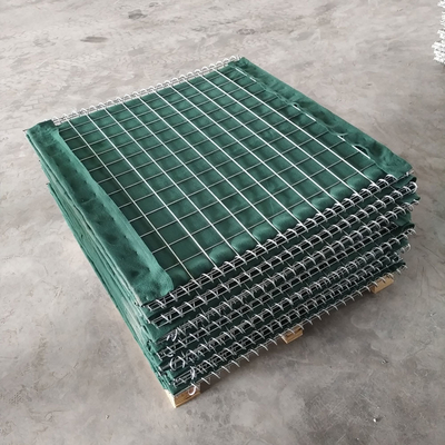 KN-10 5mm Galvanizado Saldado Cuadrado Agujero Gaibon Arena Lleno Barreras Defensivas Para Kenia