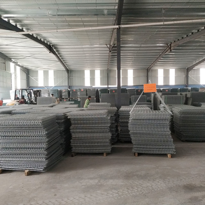 Anti-herrumbre barrera defensiva soldadura galvanizado de acero plegable malla de alambre