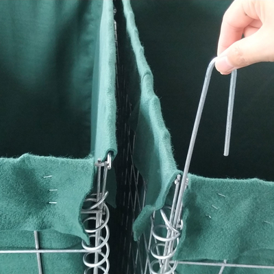 Mil 10 soldadura galvanizada relleno de arena militar barrera defensiva utilizada para Kenia