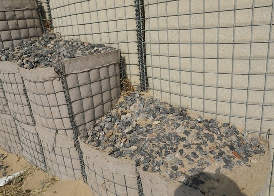 Protege eficazmente la barrera militar Hesco Barrera defensiva para el campo de tiro