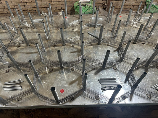 Obstáculos poco visibles malla de barrera del tanque trayectoria del tanque de envoltura malla de alambre