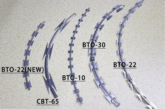 CBT alambre de púas de afeitar para la fortificación de la hoja de afeitar anti-óxido alambre de afeitar doble hebra en rollos