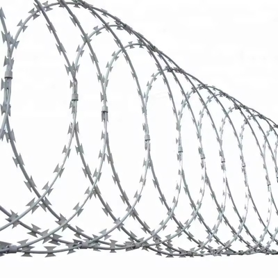 BTO-22 alambre de afeitar para malla a prueba de explosión contenedores de gabión anti-impacto galvanizado sumergido en caliente barreras defensivas