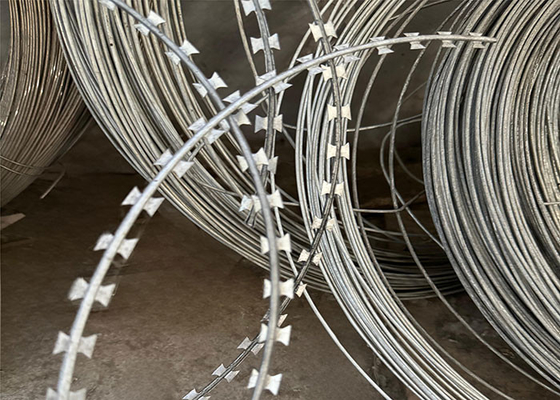 Cables de púas resistentes a la corrosión fronteras nacionales pared usada