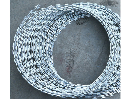 Doble Concertina Acera de alambre de púas línea recta Acera de alambre de púas