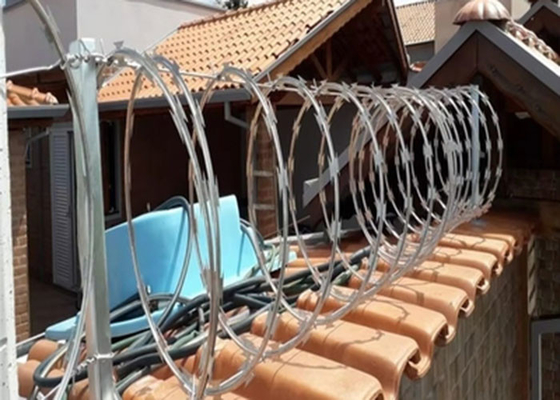 Cable de púas de plástico revestido con navaja para cercas de seguridad