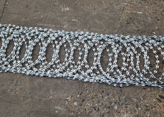 Cuerdas de espinas de hoja galvanizadas de afeitar cercas de alambre de prisión cercas antiascensión