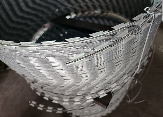 Acero galvanizado doblemente retorcido revestido de PVC cercas de alambre de afeitar espigas de pared de origen directo