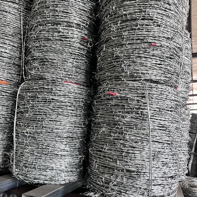 Cables de alambre de púas galvanizados de alta resistencia 1.6Mm 300M