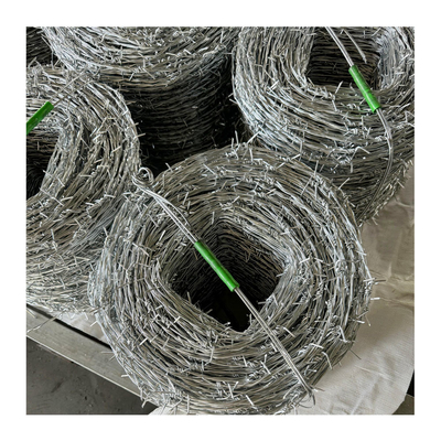 Cables de púas cruzadas Medidas defensivas Anticorrosión Cables de púas galvanizados soldados Cables de cercas