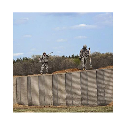 Soldadura galvanizada de piedra militar llena de acero Pared de barrera de inundación defensiva en venta