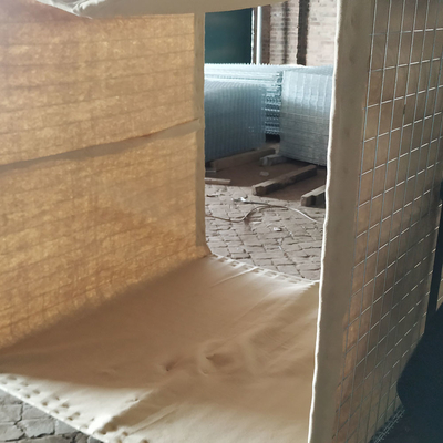 Soldadura galvanizada de piedra militar llena de acero Pared de barrera de inundación defensiva en venta