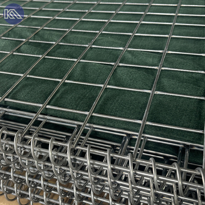 MIL1 1.37m de altura Galfan revestido con soldadura Gabion línea con Geotextil de grado militar HESCO barreras de inundación en el mercado de EE.UU.